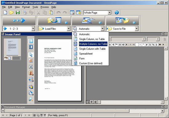 ScanSoft OmniPage 1