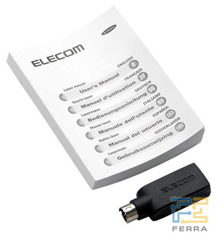 Elecom GRAIA M-GRUP2R: ���������� � USB-PS/2-����������