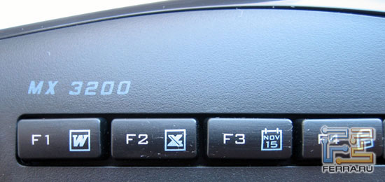 MX3200 Keyboard: F- 1