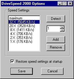 DriveSpeed 2000 options
