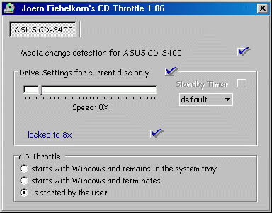 CDbremse - ��������� ���������� �������� �������� CDROM.