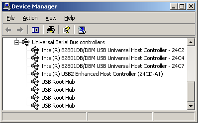 Device Manager: USB 2.0