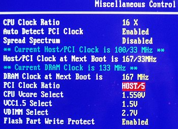 BIOS, fsb167