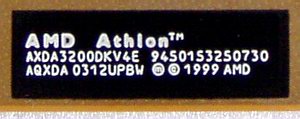 Athlon XP 3200+ label