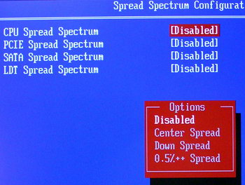BIOS Spread Spectrum