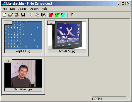 Интерфейс программы Slide Converter