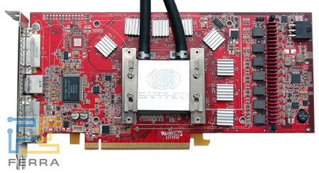 Видеокарта Sapphire Toxic Radeon X1900XTX с установленным ватерблоко