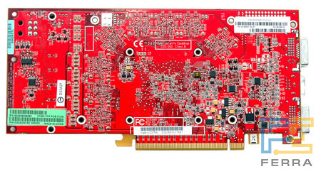 Плата Radeon X1900XTX: вид сзади