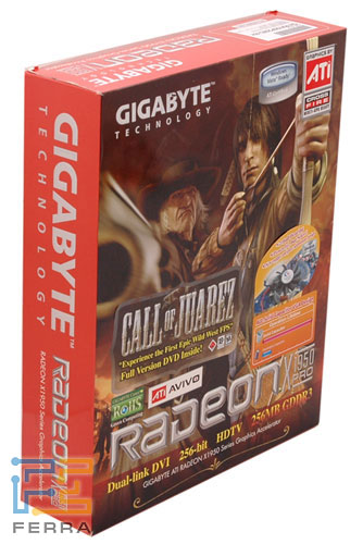 Упаковка Gigabyte Radeon X1950Pro