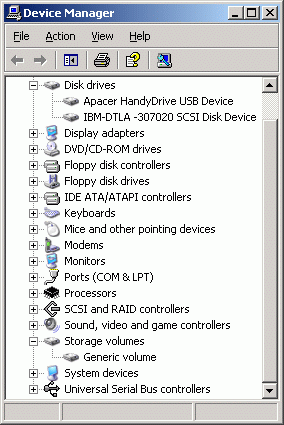 ����������� HandyDrive ��� Windows XP