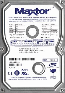 Maxtor D540X-4D