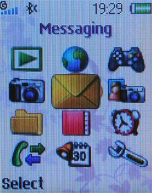 Меню Sony Ericsson Z310i