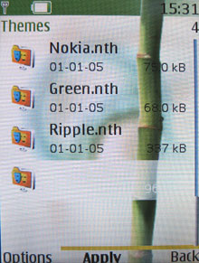 Nokia 6288: настройки и опции 8