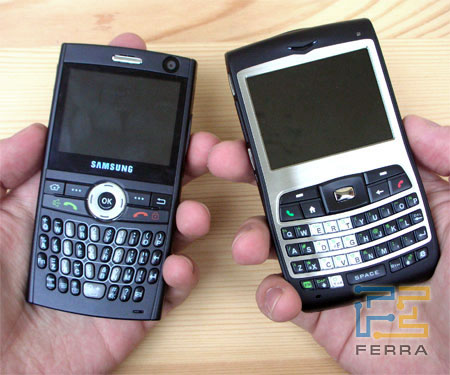 Новейшие QWERTY-смартфоны с Wi-Fi: слева Samsung Ultra Messaging i600, справа HTC S650 (Cavalier)