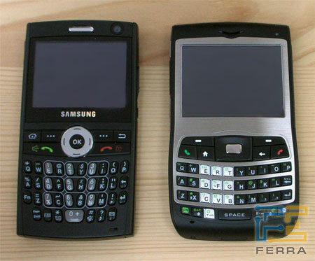 Фронт: слева Samsung Ultra Messaging i600, справа HTC S650 (Cavalier)