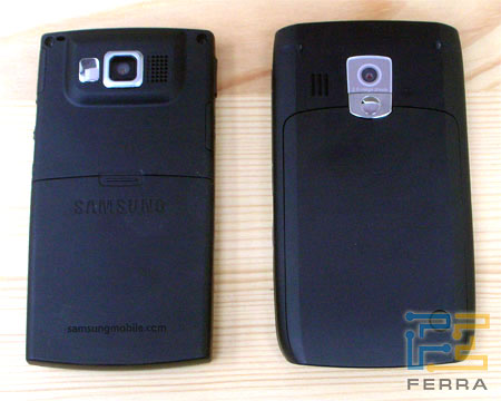 Тыл: слева Samsung Ultra Messaging i600, справа HTC S650 (Cavalier)