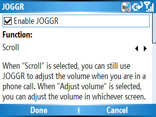 Настройки HTC JOGGR 1