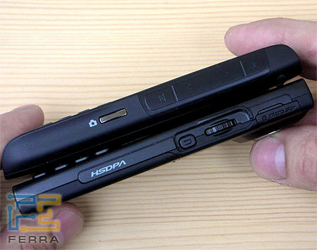 Правый торец: внизу Samsung Ultra Messaging i600, вверху HTC S650 (Cavalier)