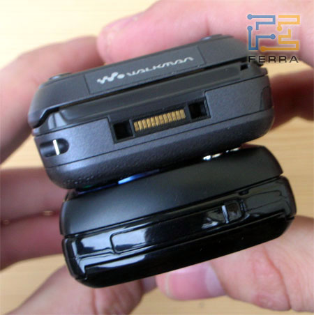 ��������� ���������: ��������� �������� LG KE600 (�����) � Sony Ericsson W830i (������) 2