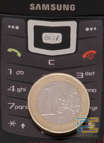 Клавиатура Samsung U100 в масштабе 2