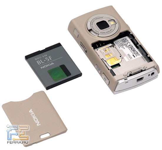 Время автономной работы Nokia N95