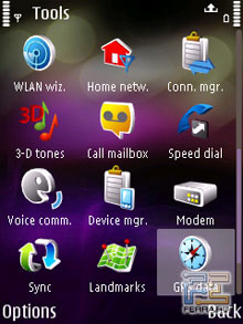 Пользовательский интерфейс Nokia N95 8