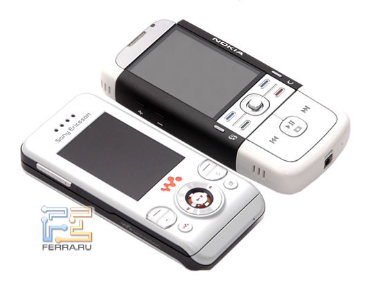��������� Nokia 5700 � Sony Ericsson W580i � �������� Ferra.ru 1