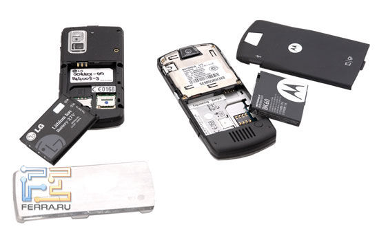Система питания LG KE770 Shine и Motorola SLVR L9
