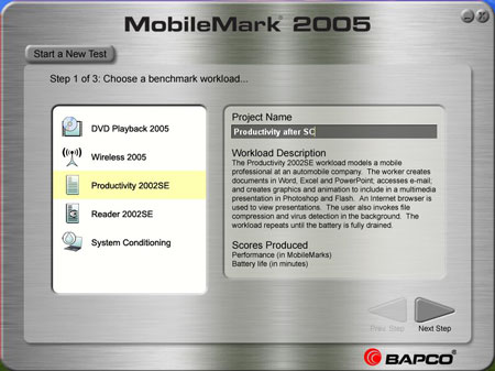 ������������ ������� MobileMark 2005