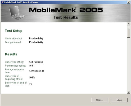 ������������ ������� MobileMark 2005