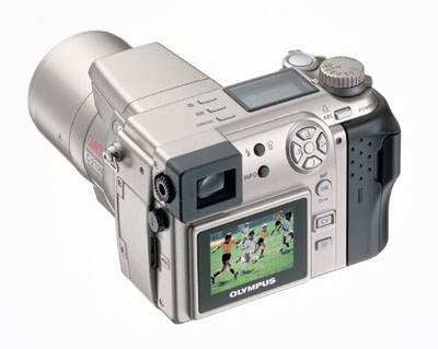 Olympus C-2100UZ back view