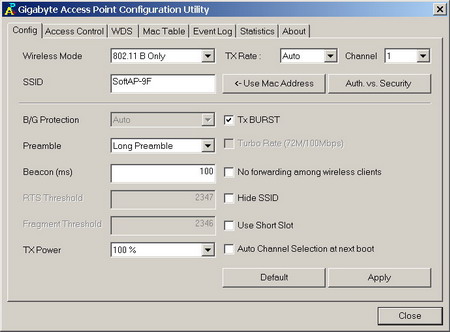 �������� �������� ������� � ������ Access Point