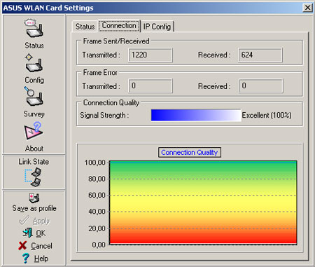 ASUS WLAN Wireless Setting - Connection
