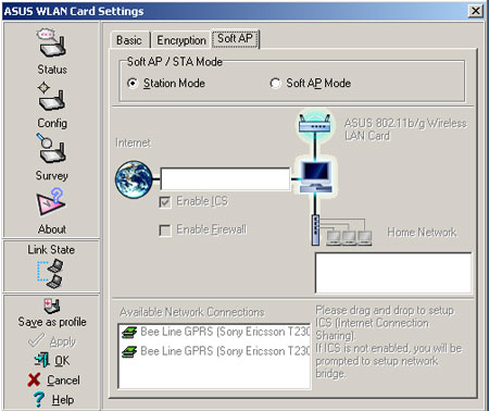 ASUS WLAN Wireless Setting - Advanced