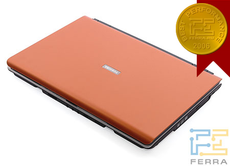 Toshiba Satellite P100: эффектная крышка бронзового цвета
