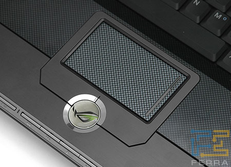 ASUS G1P: оформление сенсорной панели