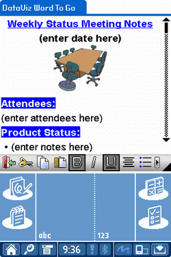 palmOne Tungsten T5 - Documents to Go