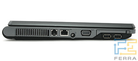 HP 500: левая сторона корпуса