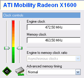 Acer Ferrari 5005WLHi: видеоадаптер ATI Mobility Radeon X1600