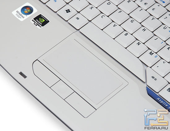 Acer Aspire 5920: сенсорная панель