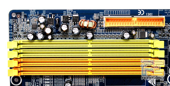 Разъёмы памяти и IDE