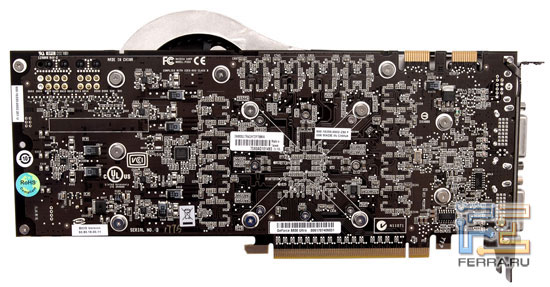 ASUS GeForce 8800Ultra: вид сзади<