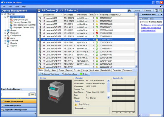 HP Web Jetadmin 10.0