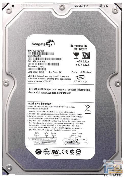 Seagate Barracuda ES ST3500630NS 2