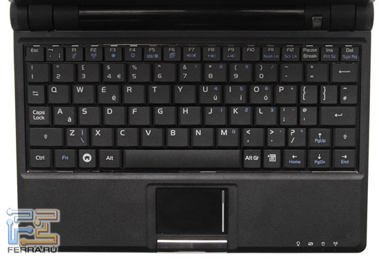 ASUS EEE PC 701: клавиатура