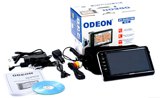 GPS-навигатор Odeon GM702: комплект поставки