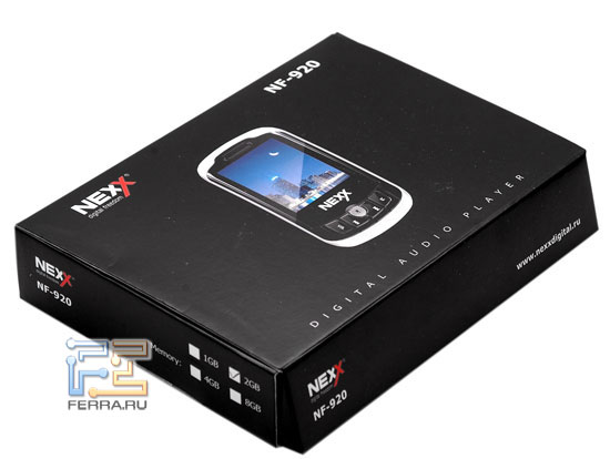 Медиаплеер NEXX NF-920: упаковка в фирменном стиле 1