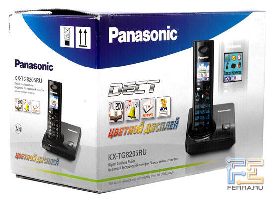 Упаковка телефона Panasonic KX-TG8205