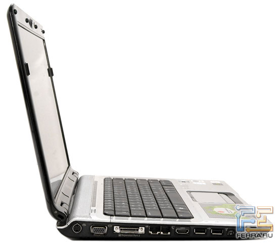 HP Pavilion dv6500: внешний вид в открытом состоянии 2