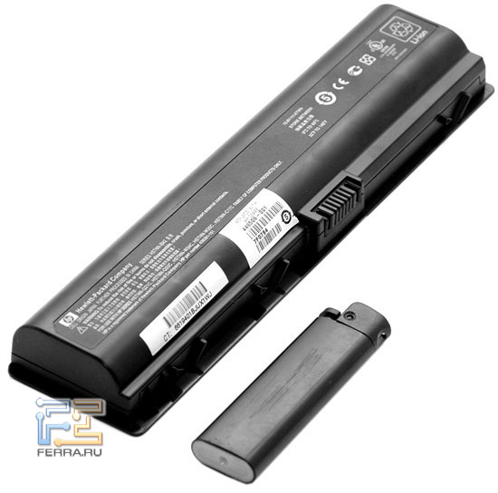 HP Pavilion dv6500: аккумулятор